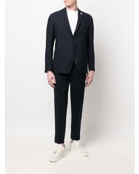 Blazer en coton bleu marine Lardini