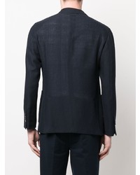 Blazer en coton bleu marine Lardini