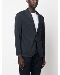 Blazer en coton bleu marine Boglioli