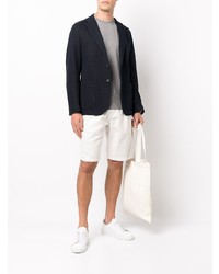 Blazer en coton bleu marine Eleventy