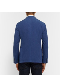 Blazer en coton bleu Boglioli