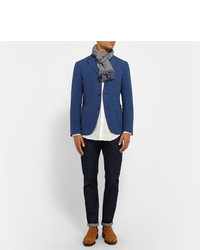 Blazer en coton bleu Boglioli