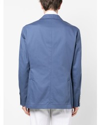 Blazer en coton bleu Brunello Cucinelli