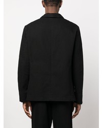 Blazer en coton brodé noir Societe Anonyme