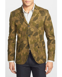 Blazer en coton camouflage