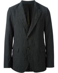 Blazer en coton gris foncé