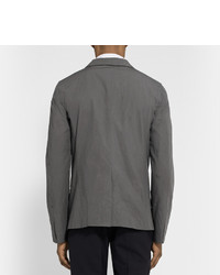 Blazer en coton gris foncé Jil Sander