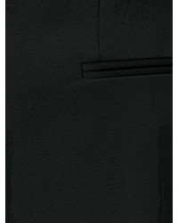 Blazer en coton imprimé noir Moschino