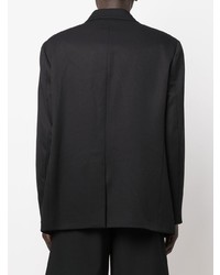 Blazer en coton imprimé noir Raf Simons