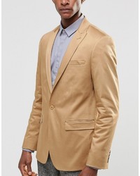 Blazer en coton marron clair Asos