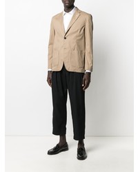 Blazer en coton marron clair Lardini