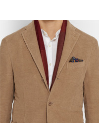 Blazer en coton marron Boglioli