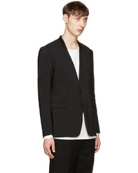 Blazer en coton noir Attachment