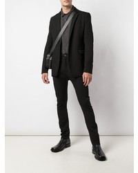 Blazer en coton noir Poème Bohémien