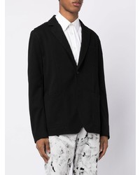 Blazer en coton noir Alexander McQueen