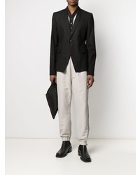 Blazer en coton noir Rick Owens