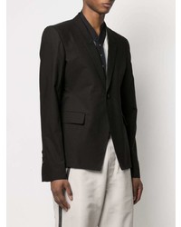 Blazer en coton noir Rick Owens