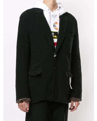 Blazer en coton noir Maison Mihara Yasuhiro