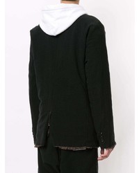 Blazer en coton noir Maison Mihara Yasuhiro