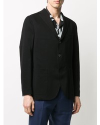 Blazer en coton noir Boglioli