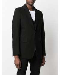 Blazer en coton noir Ann Demeulemeester