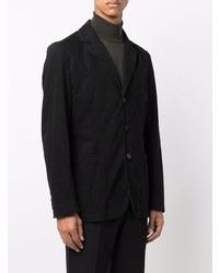 Blazer en coton noir Aspesi