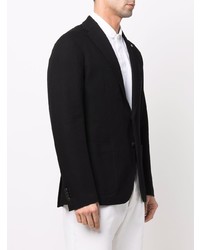 Blazer en coton noir Tagliatore