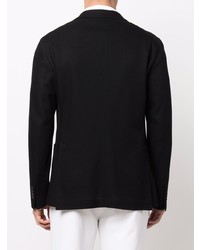 Blazer en coton noir Tagliatore