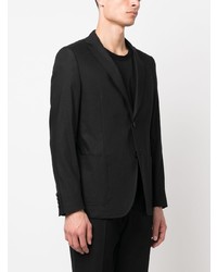 Blazer en coton noir Tonello