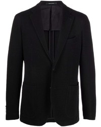 Blazer en coton noir Tagliatore