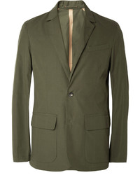 Blazer en coton olive