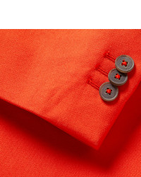Blazer en coton rouge Jil Sander