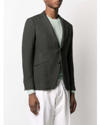 Blazer en coton vert foncé Maurizio Miri