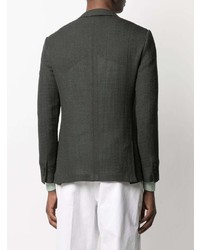 Blazer en coton vert foncé Maurizio Miri