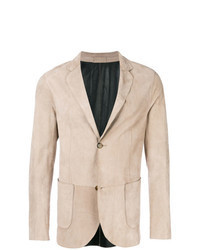 Blazer en daim beige