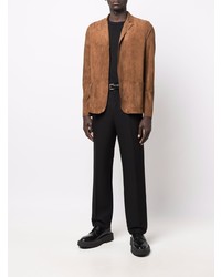 Blazer en daim marron Salvatore Santoro