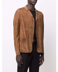 Blazer en daim marron Salvatore Santoro