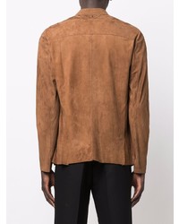 Blazer en daim marron Salvatore Santoro