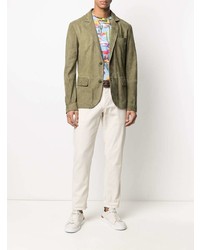 Blazer en daim olive Desa 1972