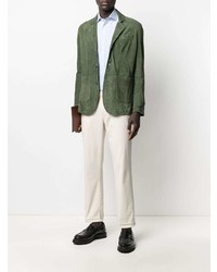 Blazer en daim olive Barba