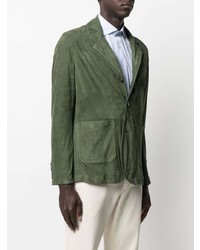 Blazer en daim olive Barba