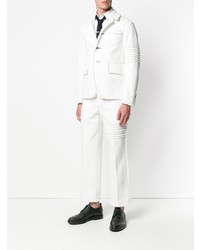 Blazer en denim blanc Thom Browne