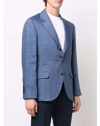 Blazer en denim bleu clair Brunello Cucinelli