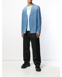 Blazer en denim bleu clair Maison Margiela