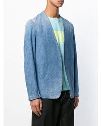 Blazer en denim bleu clair Maison Margiela