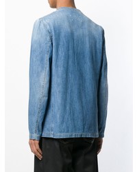 Blazer en denim bleu clair Maison Margiela