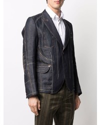 Blazer en denim bleu marine Junya Watanabe MAN