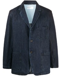 Blazer en denim bleu marine Universal Works