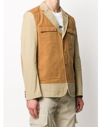 Blazer en denim marron clair Junya Watanabe