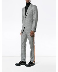 Blazer en laine à carreaux gris Calvin Klein 205W39nyc